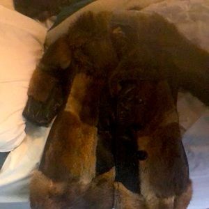 Beautiful muskrat and raccoon fur coat- vintage barely worn-is over 50 years old